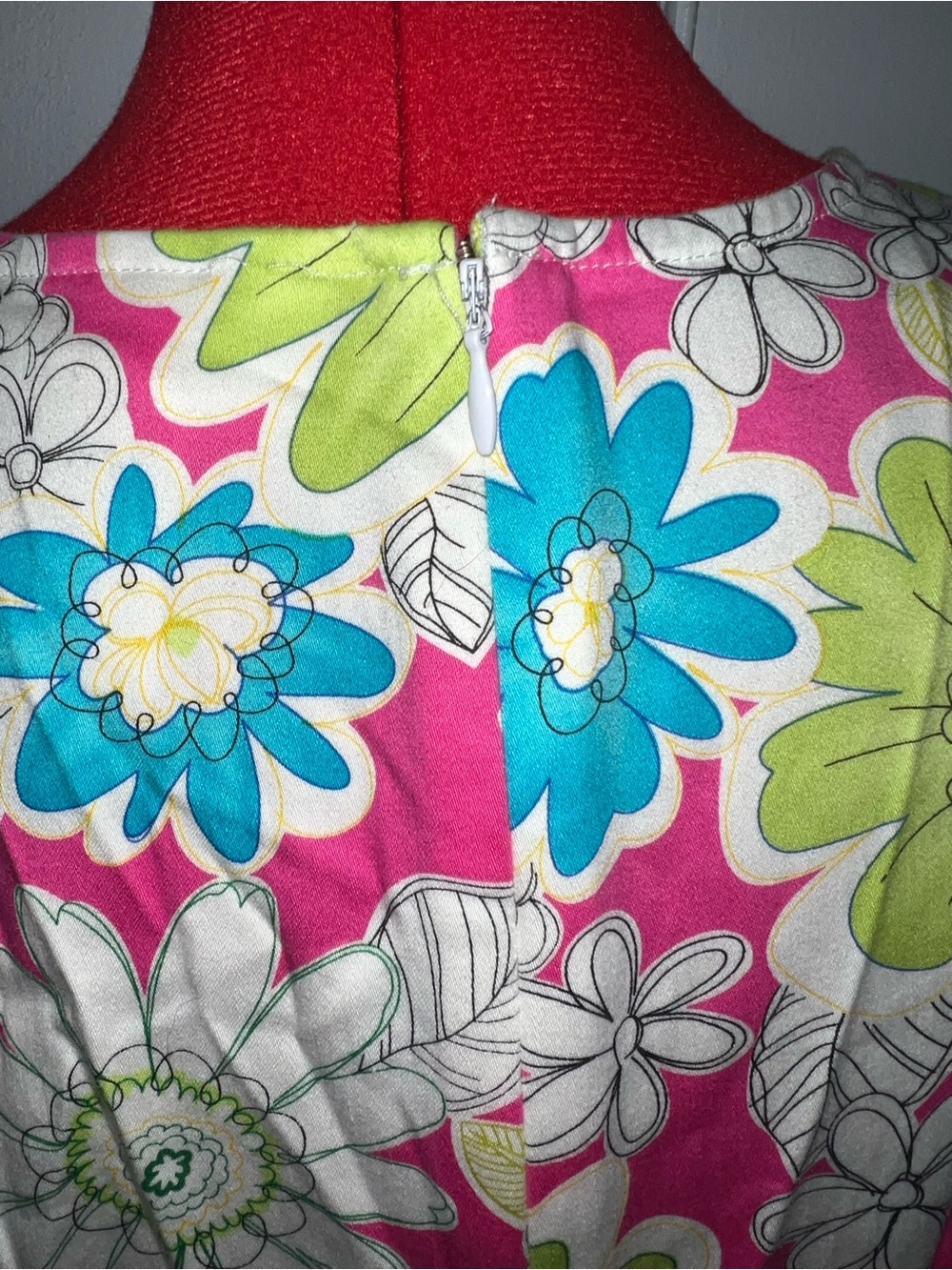 Chadwicks Pink Floral Sleeveless Shift Dress size 12 - Picture 5 of 7